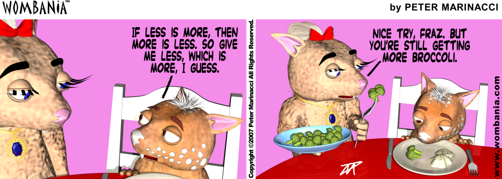 When Less Is More, More Or Less