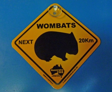 Wombat Crossing Sign from Bearman