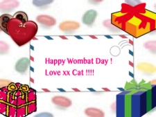 Wombat Day Card by Cat Forsley