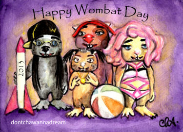 Happy Wombat Day 2013 by Cha