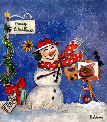 Christmas Snowman by Debbie Adams