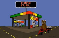 Fraz's Fuel Station by Debbie Adams