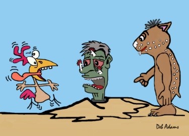 The Brave Chicken, And The Zombie by Debbie Adams