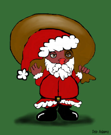 Santa Winky by Debbie Adams