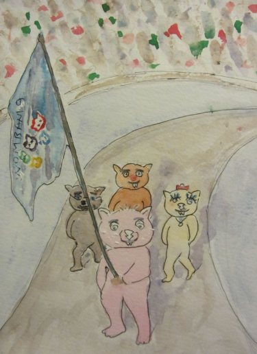 The Wombanian Team at the Sochi Olympics by Doron