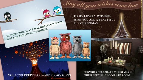 Wombies Christmas Card by Soma